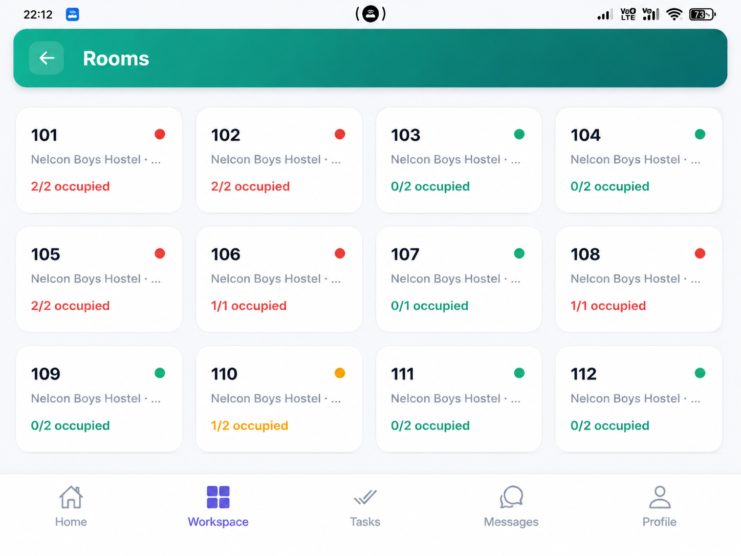 Room & Bed Allocation